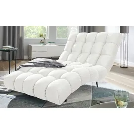 Switch Relaxliege Delphi Flachgewebe 120 x 84 x 168 cm Weiß