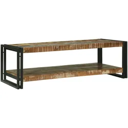 vidaXL Couchtisch Multicolor 120x50x38 cm Massivholz Recyceltes Holz