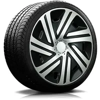 RADKAPPEN-Koenig 14" 14 Zoll Radkappen Shadow-Line schwarz/silber RKK07 Radblenden 4 Stück