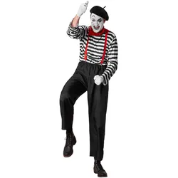 tectake® Herrenkostüm Klassischer Pantomime