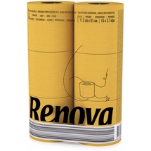 Renova YELLOW Toilet Paper 6 Rolls