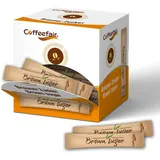 Coffeefair Brauner Rohrzucker Sticks 100 x 3,6g Zucker