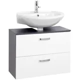 Waschbeckenunterschrank WELLTIME "Texas", grau, B:70cm, Holzwerkstoff, Schränke, Breite 70 cm