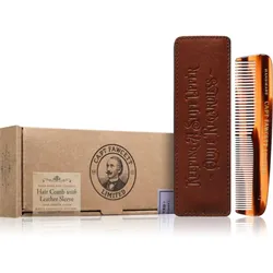 Captain Fawcett Accessories Hair Comb with Leather Case Bartkamm  + Etui 1 St.