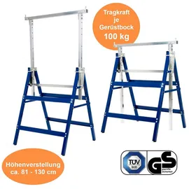 Estexo Gerüstbock Unterstellbock Klappbock 2er Set Böcke höhenverstellbar Stützbock