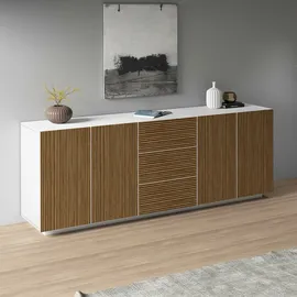Home Affaire Vega Sideboard 220 x 86 x 43 cm Weiß