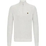 !Solid Troyer SDRicardo", Herren, Gr. S, grau (light grau melange), Obermaterial: 70% Baumwolle CO recyc.. 30% Polyester Pol. recyc.., Pullover Troyer