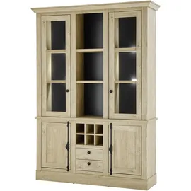 Home Affaire Vitrine Cornwall 147 x 42 x 214 cm Braun