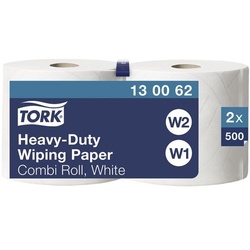 Tork Industrie-Wischtücher weiß 2-lagig 24x34 cm (2x500 Blatt) weiß, 24 cm