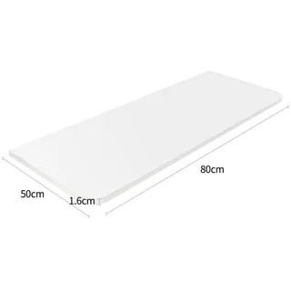 JEOBEST Klapptisch Wandklapptisch Esstisch Küchentisch Schreibtisch, Esszimmertisch, Wandmontiert, 80 x 50 x 1,6 cm weiß