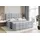 altdecor Boxspringbett mit Matratze und Lattenrost - - BRUGO -Z - 160x200 cm - Grau Monolith - Boxbett, Fußteil, Topper, Polsterbett mit Bettkaste... - Hellgrau