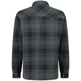 CMP Langarmhemd kariert Grau 3XL