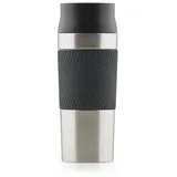 Blumtal Thermobecher 500 ml - Kaffeebecher to go aus Edelstahl - auslaufsicherer Isolierbecher kalt/heiß - Mug mit 360° Trinköffnung - Thermosbecher mit Quick-Press-Verschluss - Coffee Mug - Schwarz