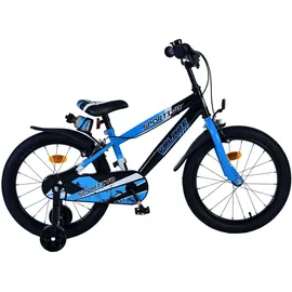 Volare Kinderfahrrad Rocky Fahrrad für Jungen 18 Zoll Blau Schwarz