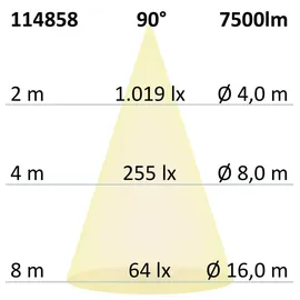 ISOLED LED Office Pro Stehleuchte Up+Down, 40+40W, Licht-/Bewegungss., UGR