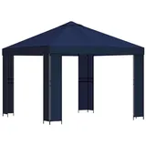 vidaXL Pavillon 3 x 3 m inkl. 4 Seitenteile Blau