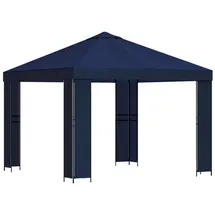 vidaXL Pavillon 3 x 3 m inkl. 4 Seitenteile Blau