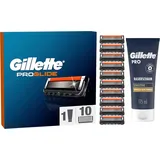 Gillette ProGlide Rasierklingen Herren 10er Pack Rasierschaum 175ml Bart