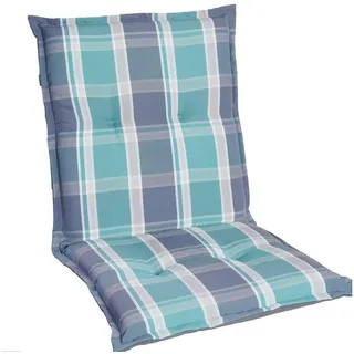 Gardisun Auflagekissen Gartenstuhlauflagen Polyester 6cm Dick Niedrig, (Extra dicke Sitzauflage, 1-8er Set, versch. Muster) grau|grün
