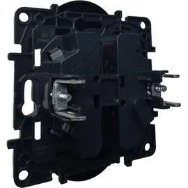 Legrand Doppelsteckdose mit Erdung 2x 2P+E schwarz 1 St.