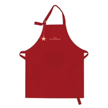 Grafik-Werkstatt Unisex Kochschürze | 100% Baumwolle | Schürze Weihanchten | In der Weihnachtsbäckerei, rot, Standart - Standart