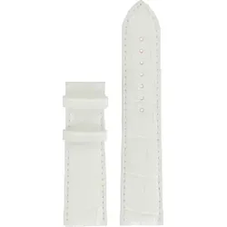 Certina - Leder Ds First Gent Lederband Weiss Glanz 22/20mm, Ohne Schnalle C610018048 - alligator-prägung,rind,weiß