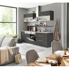 kochstation Küchenzeile KS-Wien 270 cm grau