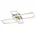 Rabalux Ashton 1x24 W rechteckig Mattes Chrom/Braun