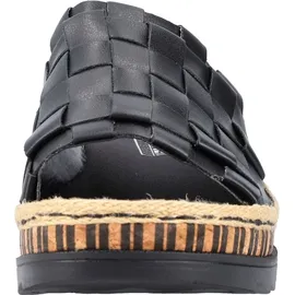 Rieker Damen Pantoletten V7988-00 schwarz Gr. 40