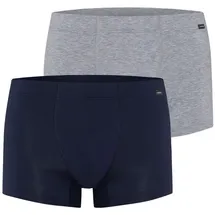 Hanro Panty Cotton Essentials in light melange/deep navy | Gr.: M