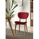 INOSIGN »COZY Made in Italy«, (Set), 2 St., Microfaser, Gestell in Buche, Kirsch- oder Nussbaum, Massivholz, Design Stuhl