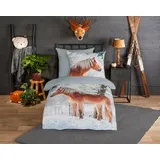 Muller Textil Bettwäsche Good Morning 135 x 200 cm Biber Bunt