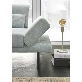 Candy Ecksofa 3C CANDY "Mallow Designsofa mit Komfortfunktionen, modern und bequem, L-Form", grün (mint), B:318cm H:83cm T:220cm, 100% Polyester, Sofas, Ecksofa, Verstellbare Armlehne und Kopfteil, manuelle Sitztiefenverstellung