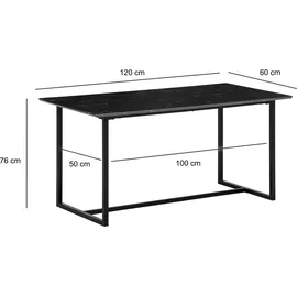 FineBuy FB105304 120 x 76 x 60 cm schwarz