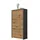 BMG Möbel Siena 61 x 115 x 25 cm grau / grau