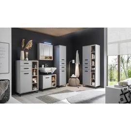 Stella Trading Hochschrank Tunis Dekor Grau