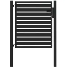 vidaXL Gartentor 100 x 100 cm Schwarz/Aluminium