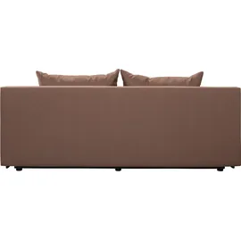 exxpo - sofa fashion 3-Sitzer EXXPO - SOFA FASHION "Tabou Motorrad Schlafsofa", braun (braun, natur), B:193cm H:88cm T:85cm, Sofas, mit Schlaffunktion und Bettkasten, inkl. loser Zier- und Rückenkissen
