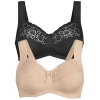 Anita 2er Pack Entlastungs BH Havanna in Desert Schwarz