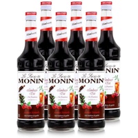 Monin Sirup Himbeer Tee 700ml - Cocktails Milchshakes Kaffeesirup (6er Pack)