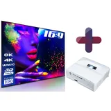 Acer ApexVision L812 Laser Ultrakurzdistanz Beamer 4000 ANSI Lumen + eSmart Expert UKD Rahmen Leinwand cm Zoll