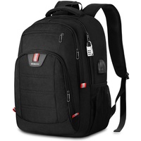 MOMUVO Rucksack Herren, Rucksack Schule Laptop Rucksack Schulrucksack Jungen Teenager mit 17.3 Zoll Laptopfach, Rucksack Arbeit Schultasche für Schule Reise Stadt Universität, Wasserdicht