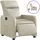vidaXL Relaxsessel Kunstleder 89,5 x 95,5 x 0 cm Creme elektrisch