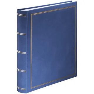 Hama Super Jumbo Fotoalbum London 34x35 80 weiße Seiten, blau (7156)