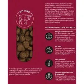 Dehner Premium Katzenfutter Trockenfutter Rind 2 kg