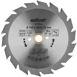 wolfcraft Kreissägeblatt Hartmetall in verschiedenen Größen