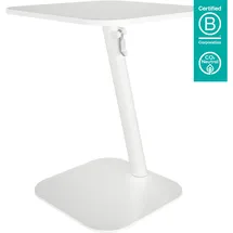 DataFlex Bento Laptoptisch 550-755mm höhenverstellbar (45.450), weiss, Notebook Ständer, Weiss