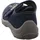 Fischer Markenschuh Hausschuh Feuerwehr Blau 35