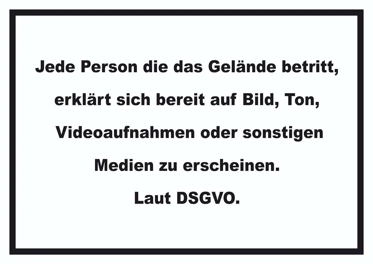 DSGVO Hinweis Schild Datenschutz A6 (105x148mm)
