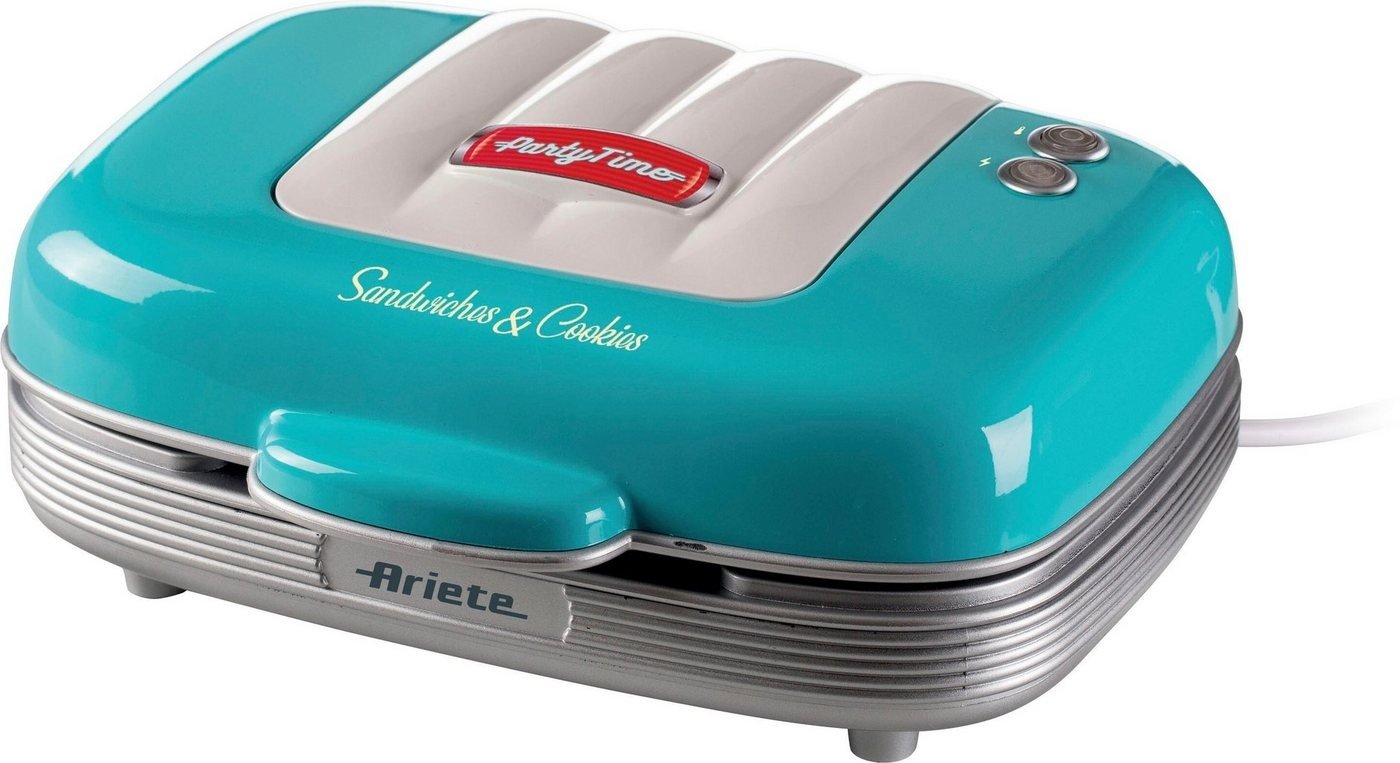 Ariete 3-in-1-Sandwichmaker Party Time 1972B 3 in 1 blau, 700 W blau